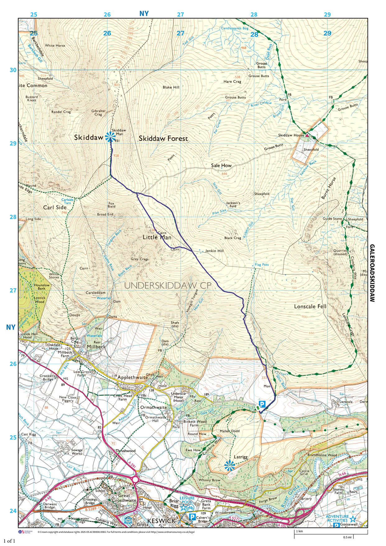 Click for popup image Route Map and Details