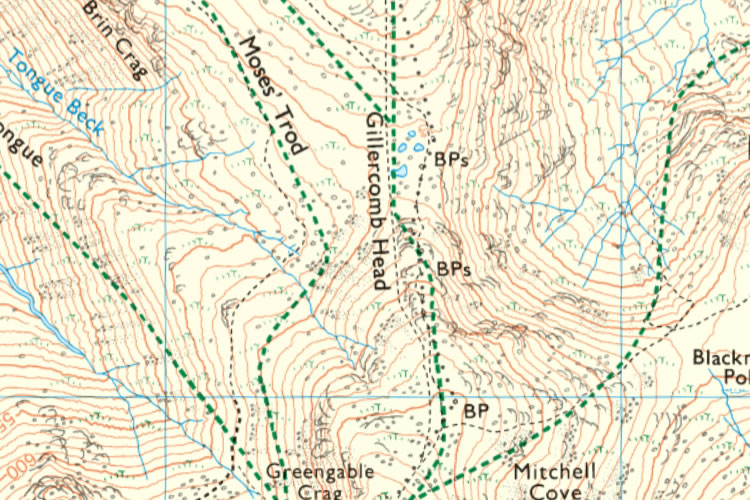 OS Map Moses Trod